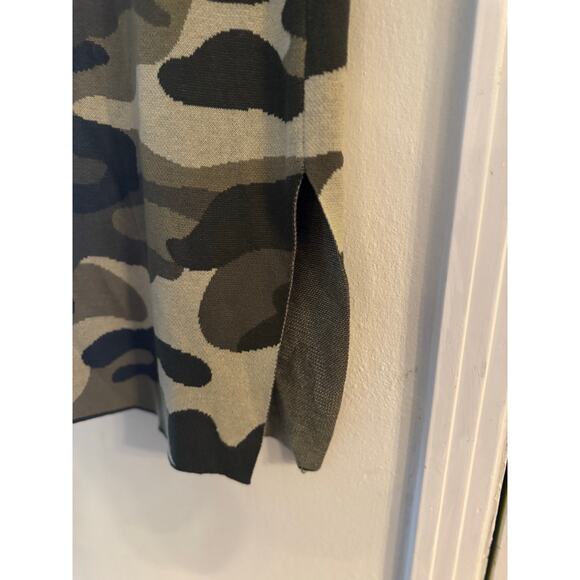 Anthropologie Maeve Kieran Sweater Coat, size XS, camo, schaket - Picture 7 of 8